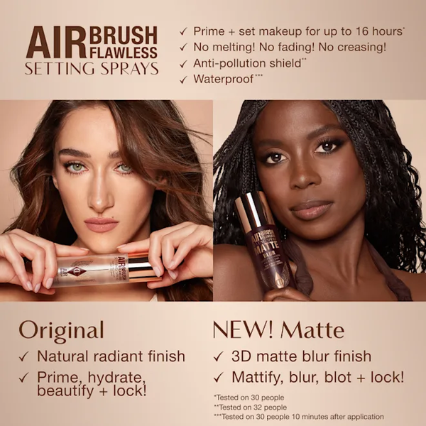 Матуючий фіксатор для макіяжу Charlotte Tilbury Airbrush Flawless Setting Spray - Matte, 100 ml SP-63-1 фото