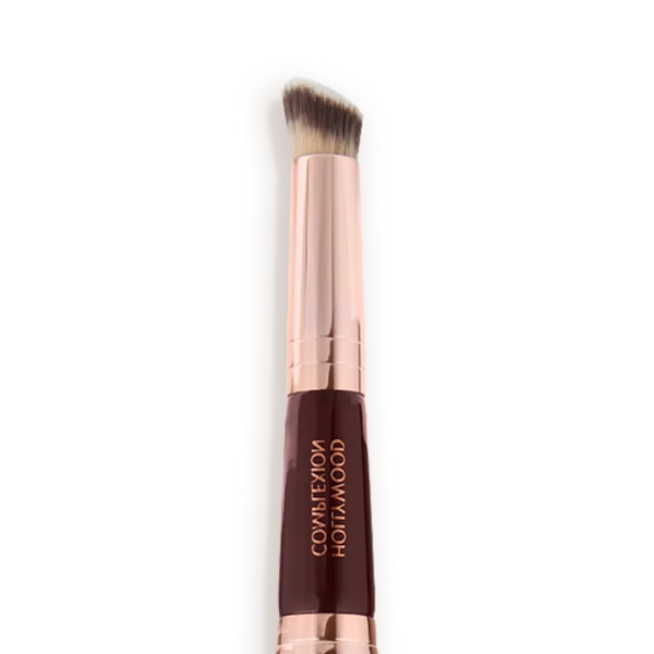 Пензлик для макіяжу 2 в 1 Charlotte Tilbury Hollywood Complexion Brush  SP-111 фото