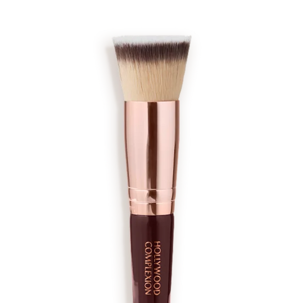 Пензлик для макіяжу 2 в 1 Charlotte Tilbury Hollywood Complexion Brush  SP-111 фото