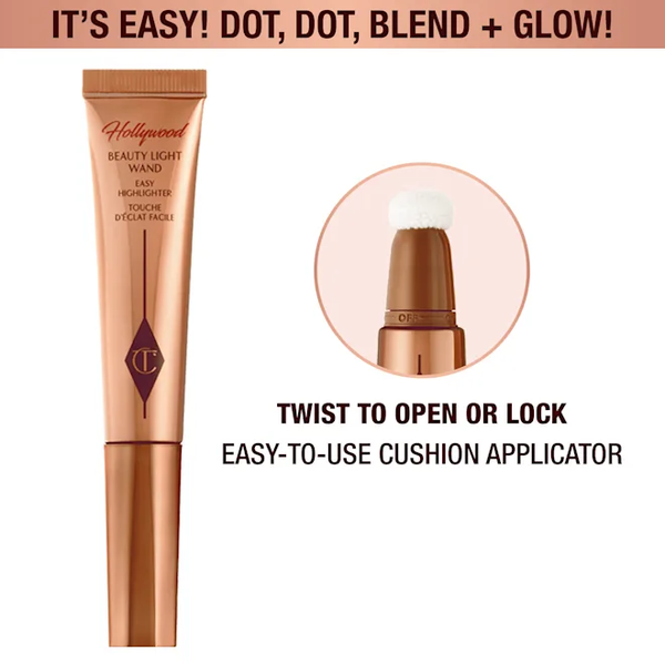 Кремові рум'яна - хайлайтер Charlotte Tilbury Beauty Light Wand, у відтінку Peachgasm SP-20-4 фото
